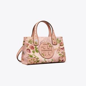 Tory Burch Ella Printed Micro Tote in Sugar Berry